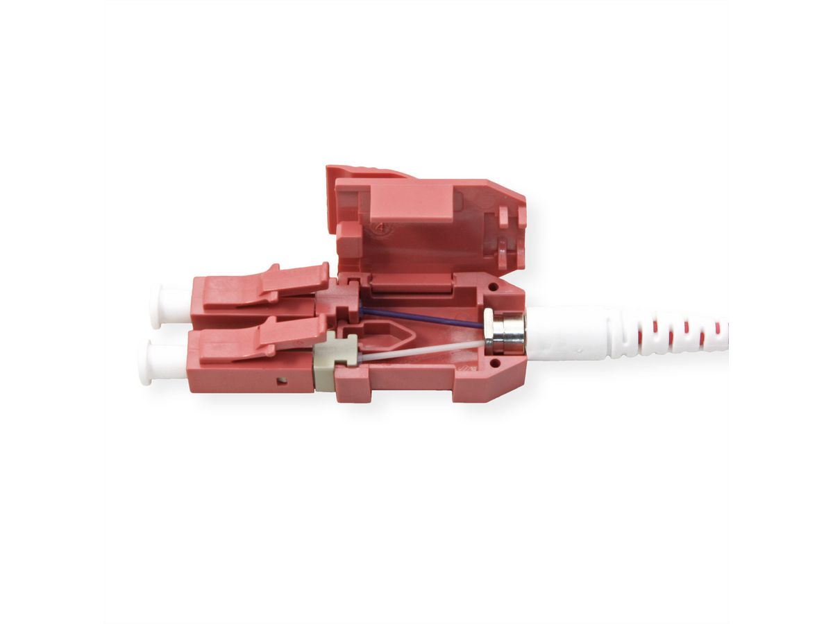 ROLINE LWL-Kabel duplex 50/125µm OM4, LC/LC, UNIBOOT, violett, 7 m