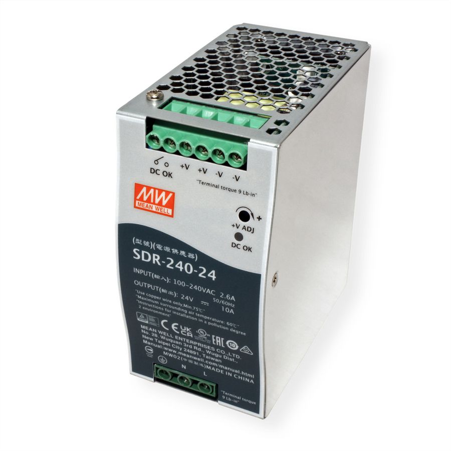 Mean Well SDR-240-24 Hutschienennetzteil 240W 24V DC