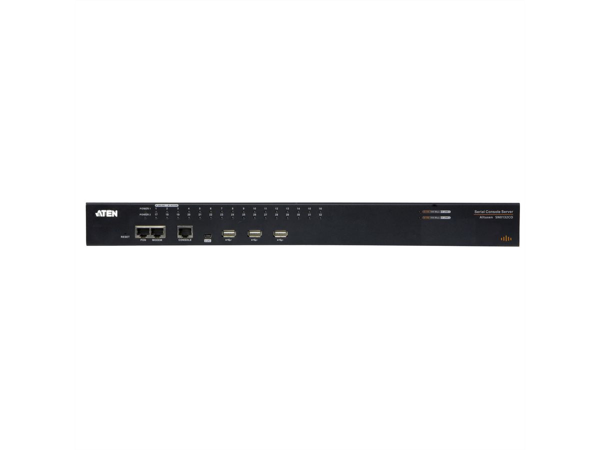 ATEN SN0132O 32-Port Serieller Konsolen Server mit Dual-Strom/LAN