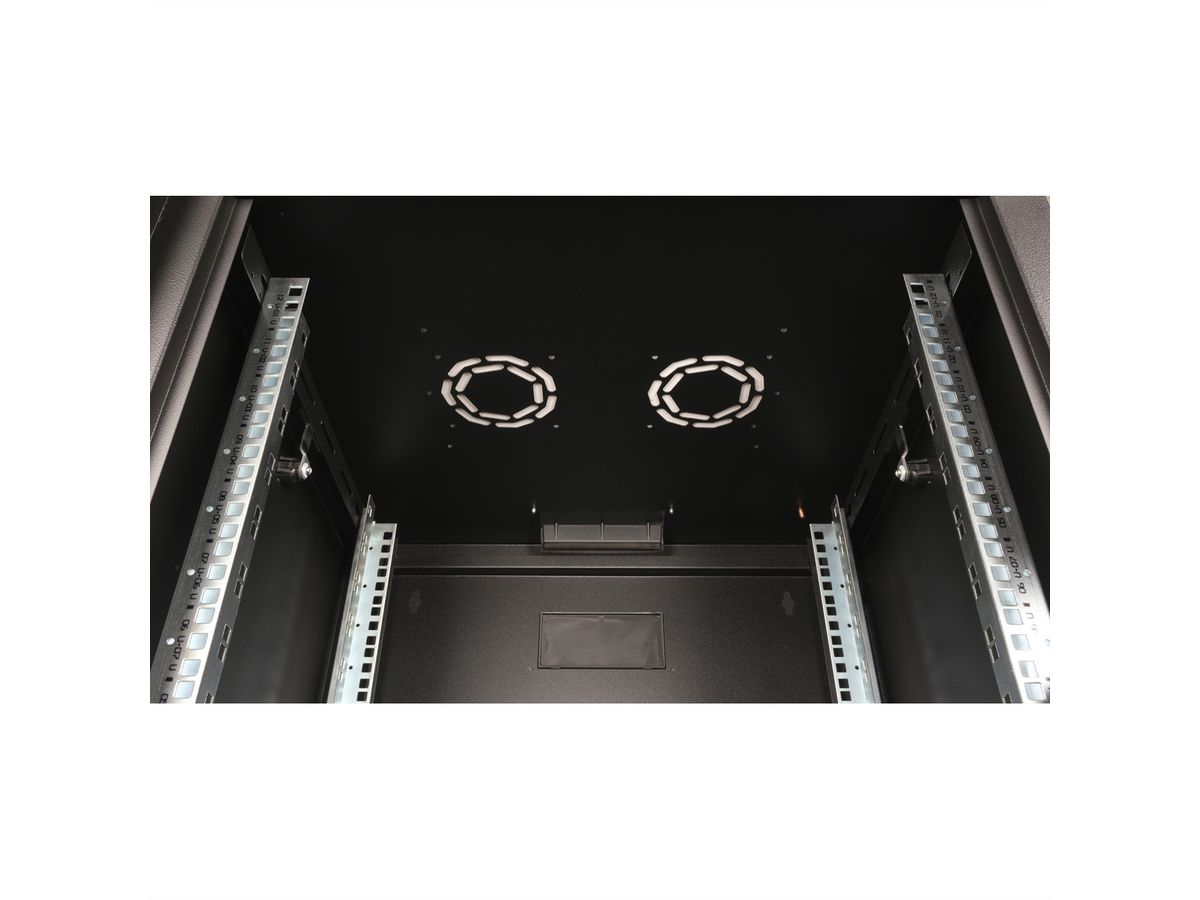 ROLINE 19-Zoll Wandgehäuse Pro 12 HE, 600x600 BxT schwarz