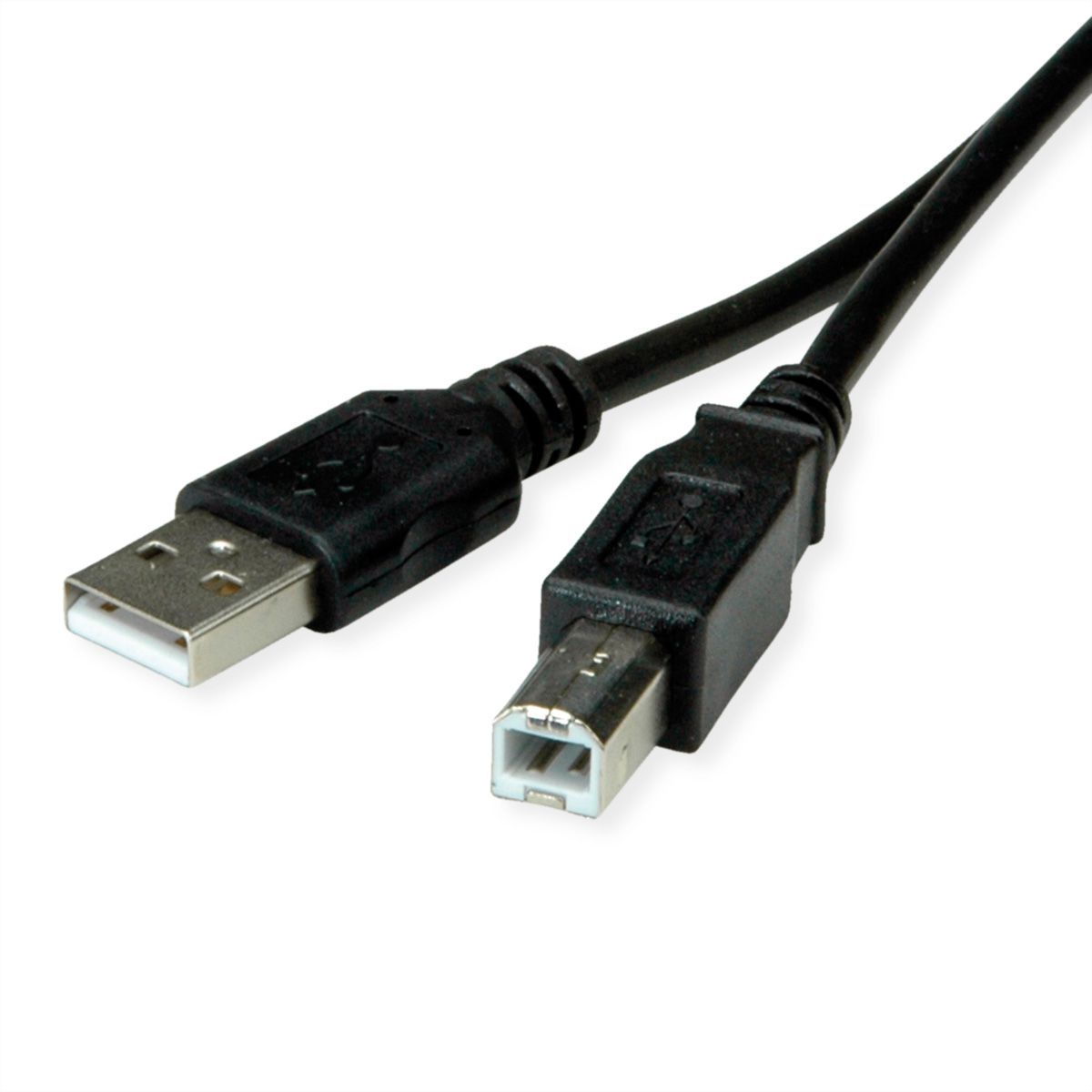 ROLINE RM USB 2.0 Kabel, Typ A-B, schwarz, 1,8 m