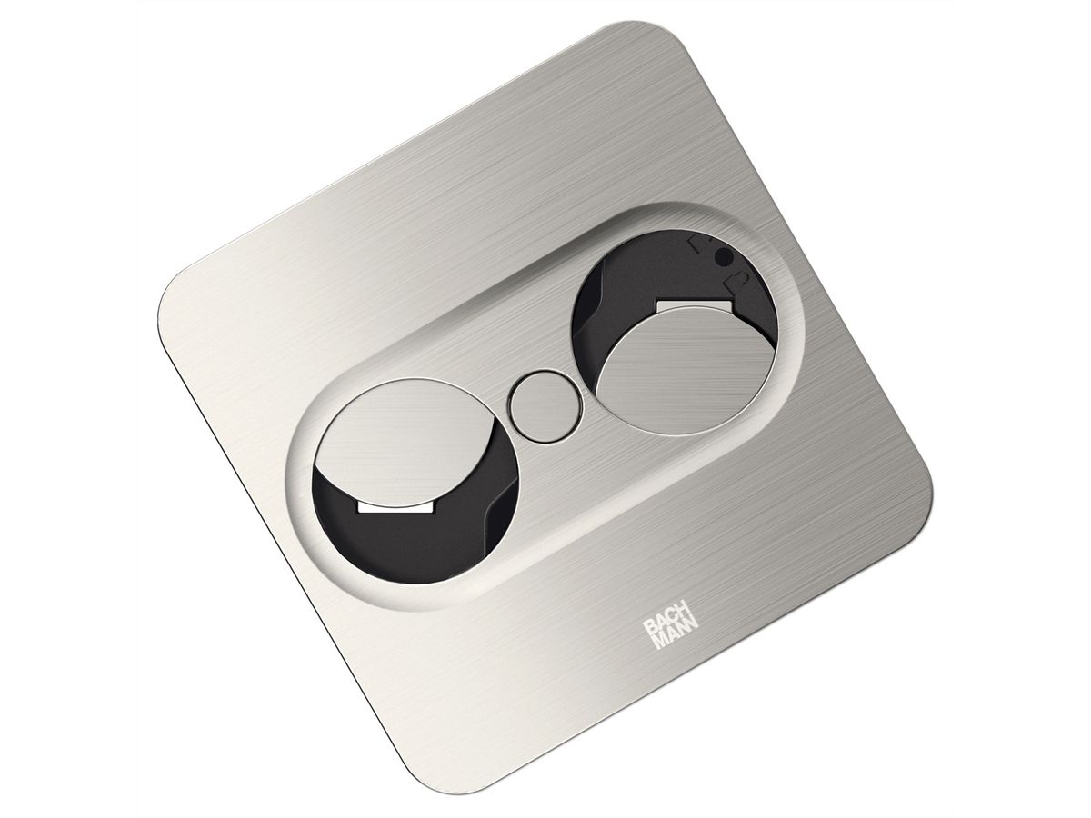 BACHMANN TWIST2 2xCH T23 2,0m AEH, T23 Edelstahl-Optik eckig