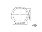 METZ CONNECT Verbindungsleitung M12 BU-RJ45 ST, 8-pol X-kodiert, gerade-gerade, 1 m