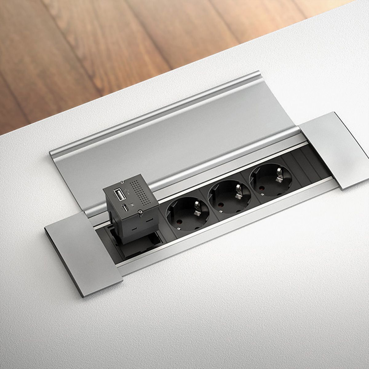 BACHMANN Modul Portreplikator 2x USB, RJ45, Mini DisplayPort, USB-C, PowerDelivery 100W
