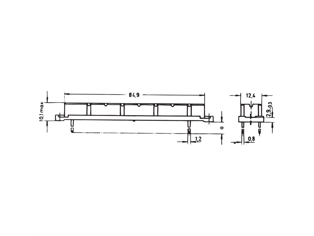 SCHROFF Federleiste - FEDERLEISTE H15 FT 10