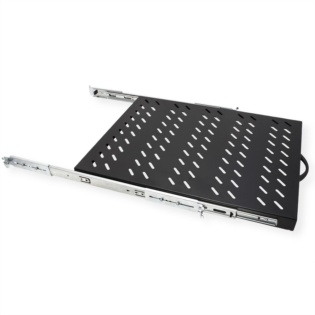 VALUE 19-Zoll-Fachboden ausziehbar, 420 x 568 mm, 25kg Traglast