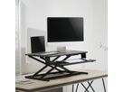 VALUE Höhenverstellbarer Schreibtischaufsatz, 800 x 400 mm, schwarz