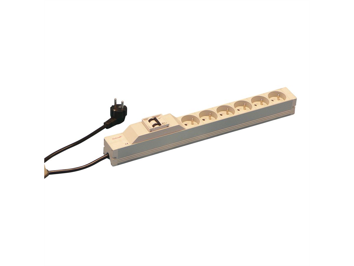 SCHROFF UTE-Steckdosenleiste - STECKDL.UTE 6DO.SI 438,5LG