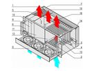 SCHROFF System, 4 HE, 8 Slot, mit Rear I/O, 19" kompatibles Netzgerät - BGT 4HE(3+1HE)LUE.8SL250W AC