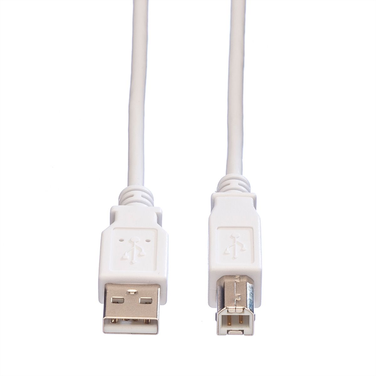 VALUE USB 2.0 Kabel, Typ A-B, weiß, 1,8 m
