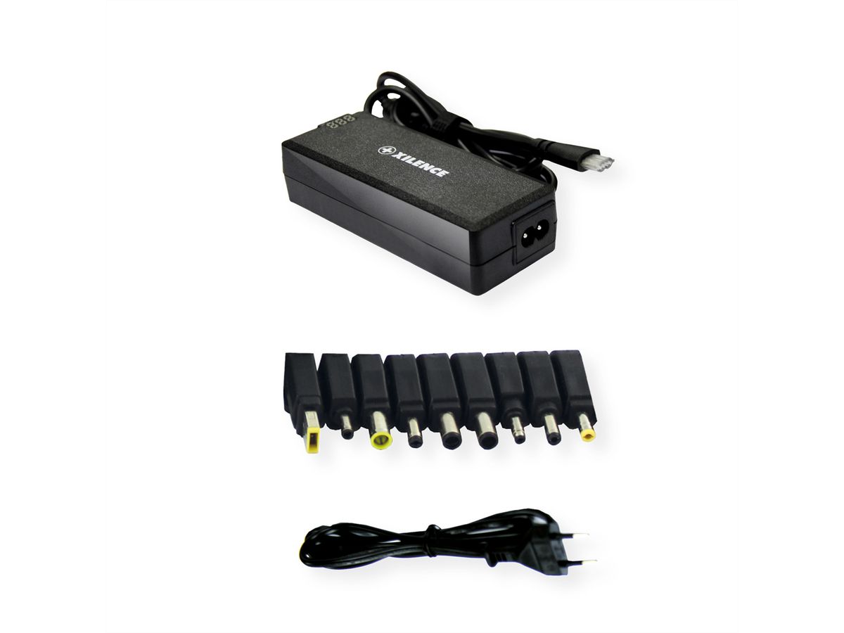 Xilence XM010 Universal Notebook Ladegerät, 9 Adapter, LED Anzeige, 90W