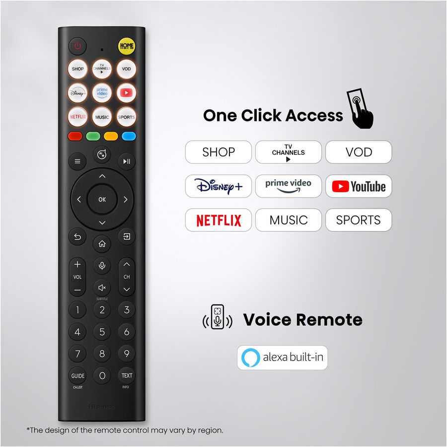 Hisense TV 58E7S 58", QLED 4K, 60Hz, 350 Nits