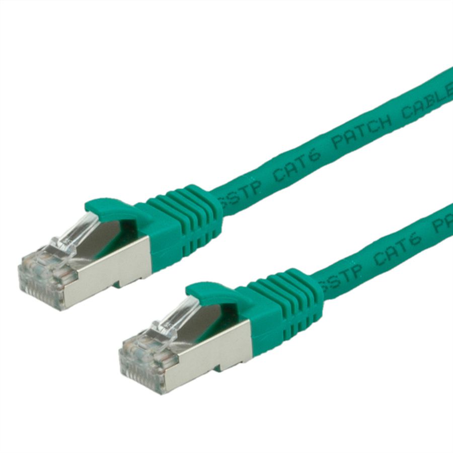 VALUE Patchkabel Cat.6 (Class E) S/FTP (PiMF), LSOH, grün, 3 m