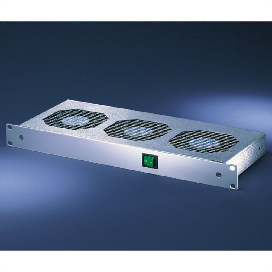 SCHROFF 19" Umlüfter, 3 Ventilatoren, 1 HE - UMLUEFTER 19"M.SCH. 115V
