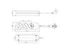 BACHMANN SMART Steckdosenleiste 3x Schutzkontakt, geschraubt, weiß, 5 m