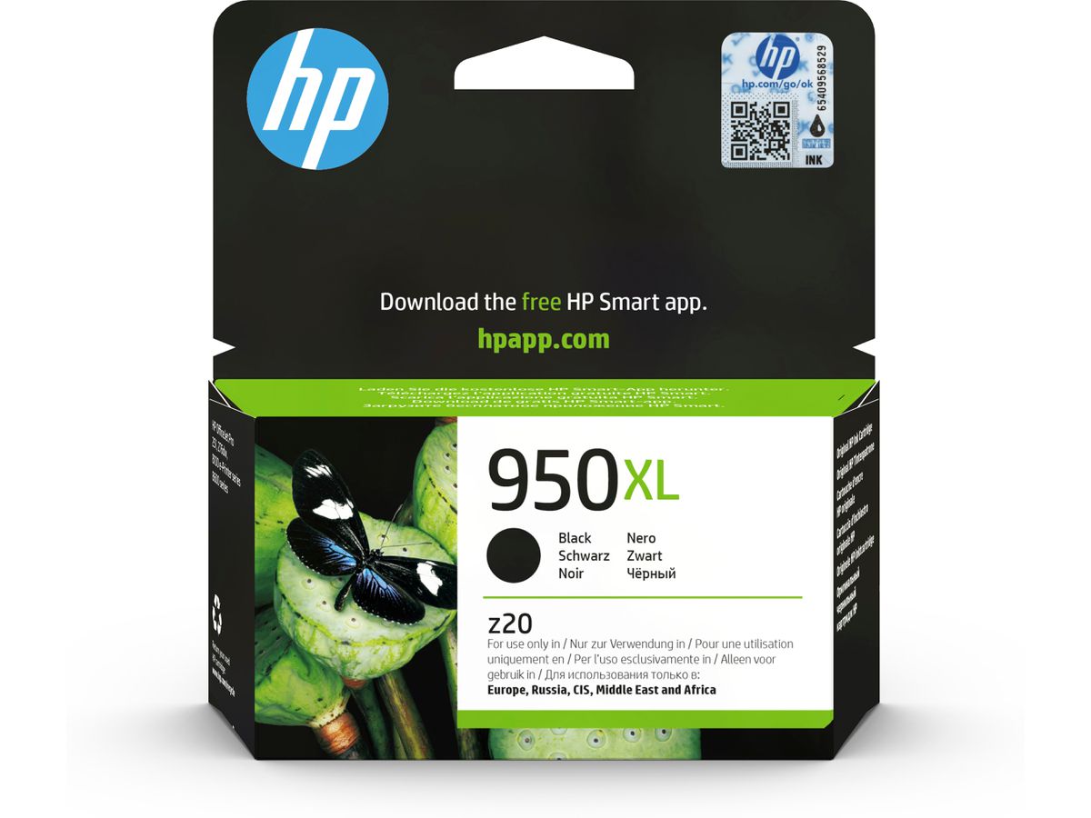 HP 950XL Schwarz Original Druckerpatrone mit hoher Reichweite