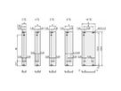 SCHROFF Frontplatte, geschirmt - FRONTPROFIL TR-GR 3HE 3TE