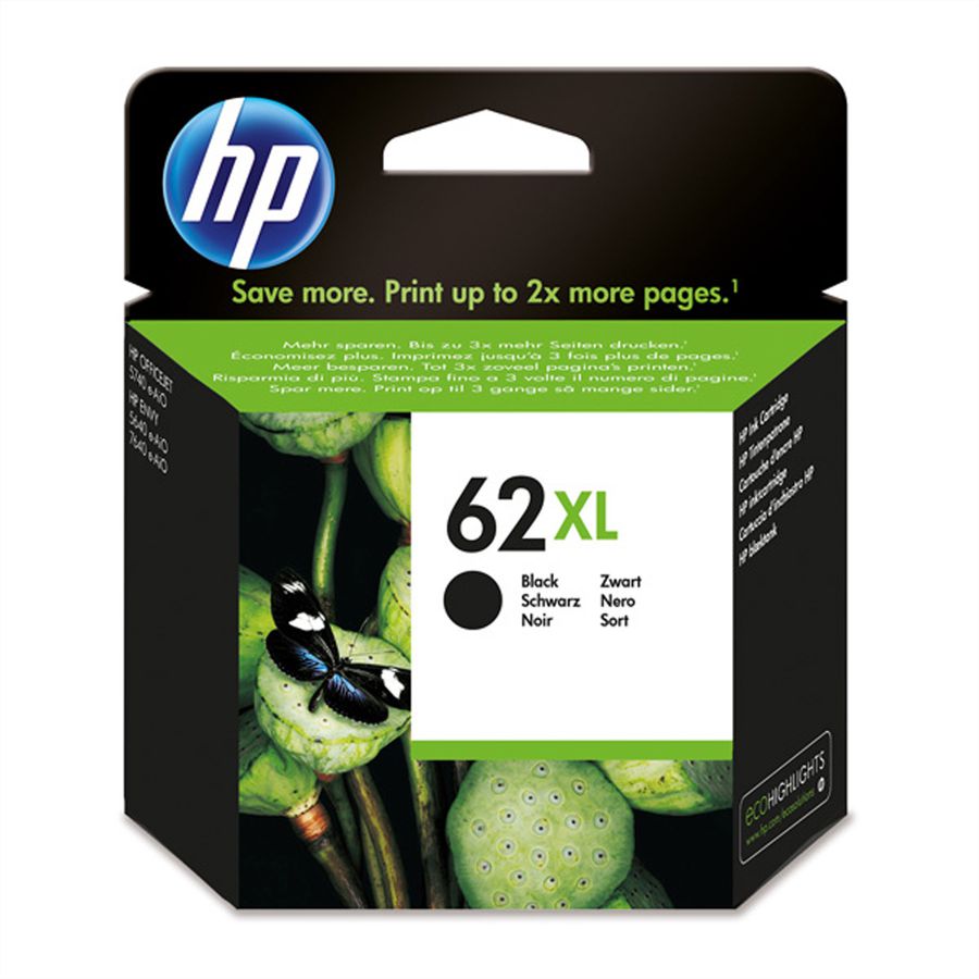 C2P05AE, Nr. 62XL, Druckpatrone, schwarz, für HP-OfficeJet 5740 / 5742 / 8040, HP-Envy 5640 / 5660 / 7640
