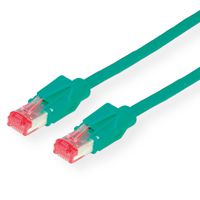 DÄTWYLER Patchkabel Cat.6 (Class E) S/FTP, CU 7702 flex LSOH, Hirose TM21, grün, 0,5 m