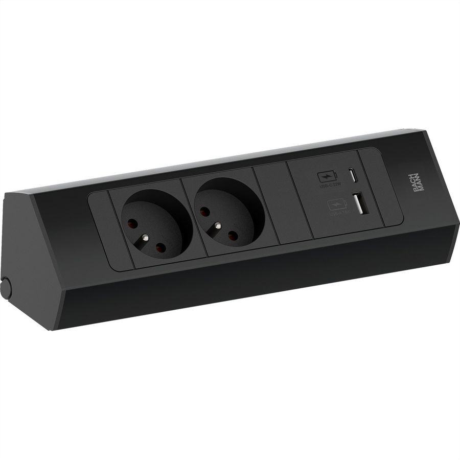BACHMANN CASIA2 2xUTE 1xUSB A/C 22W 2,0m AEH SW