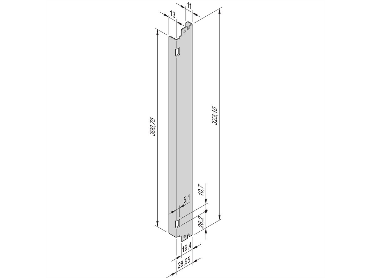 SCHROFF AdvancedTCA-Frontplatten für IEA-Griff für Druckgussendstück - FRONTPL.8HE 6TE ALU LS ATCA