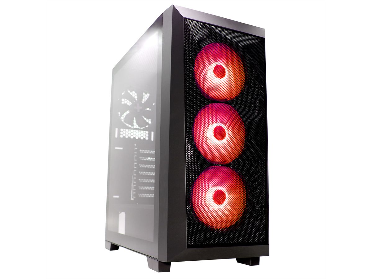 Xilence Xilent Breeze X712.RGB Gaming PC Gehäuse, RGB ATX Midi Tower