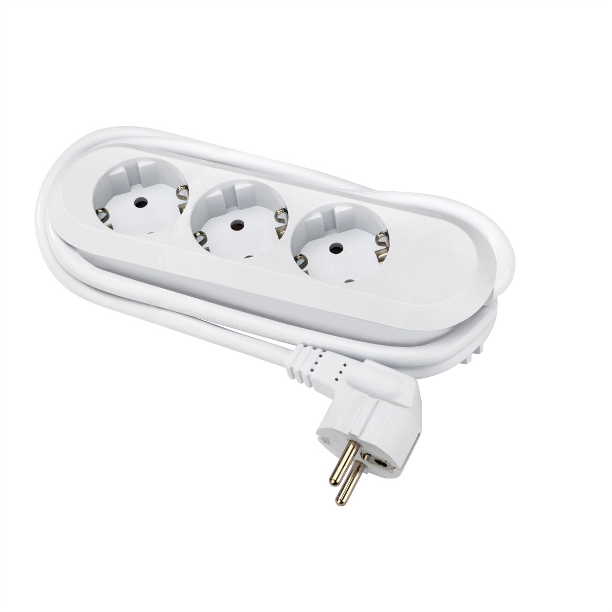 BACHMANN SMART Steckdosenleiste 3x Schutzkontakt, weiß, 1,5 m