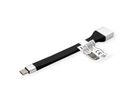 ROLINE USB 3.2 Gen 2 Silikonkabel, C-A, ST/BU, 10Gbit/s, Emark, schwarz, 11 cm
