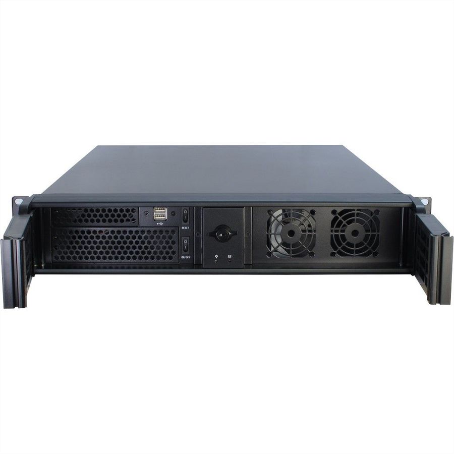 19" Servergehäuse 2U-2098-SL, 2HE, lang, schwarz