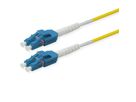 ROLINE LWL-Kabel duplex 9/125µm OS2, LC/LC, UNIBOOT, gelb, 7 m