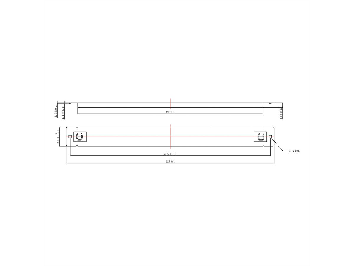 ROLINE 19"-Blindplatte Snap-in, 1 HE, schwarz