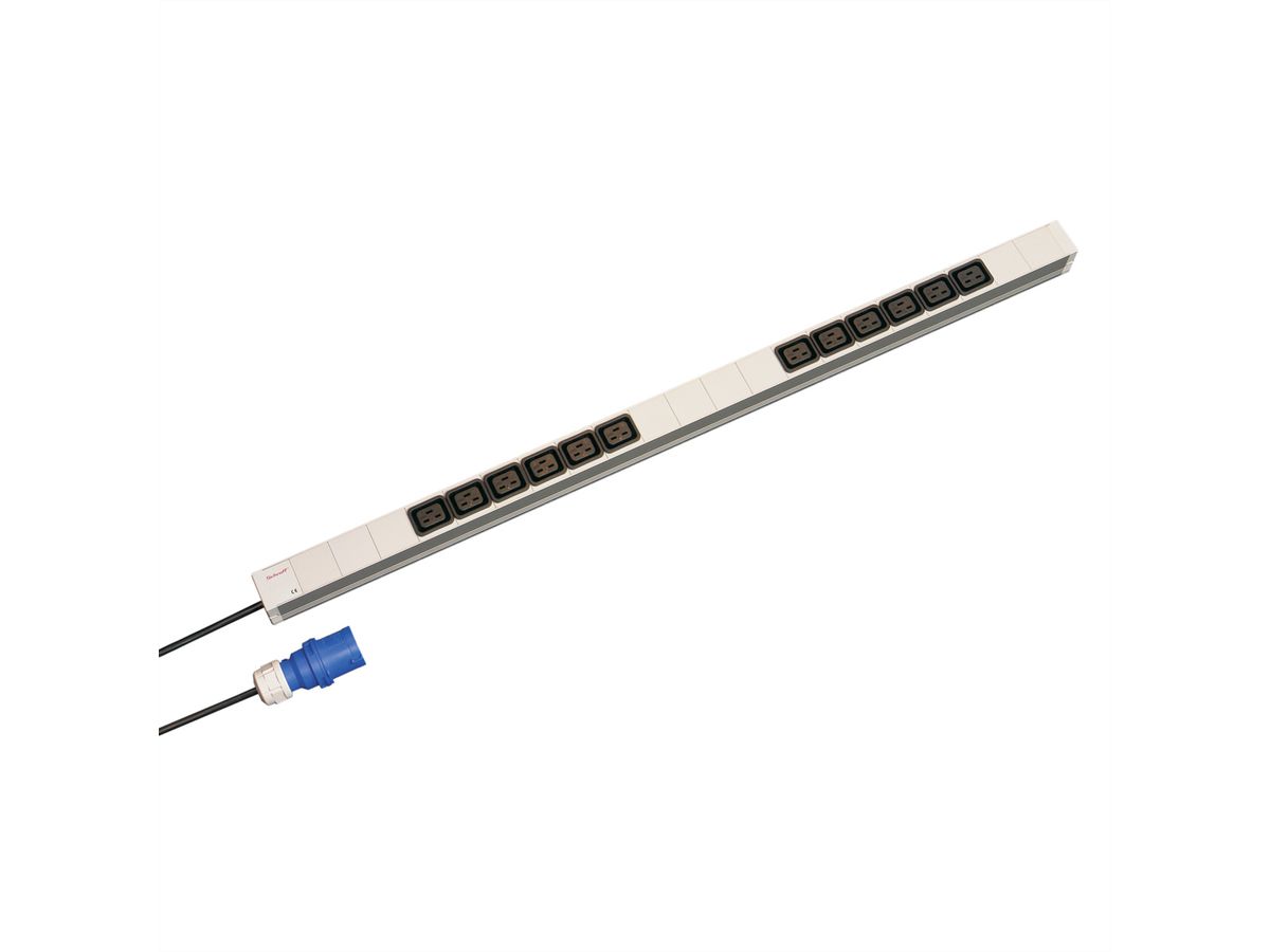 SCHROFF IEC-Steckdosenleiste, C19 - STECKDL. 16A 12XC19 947,5LG