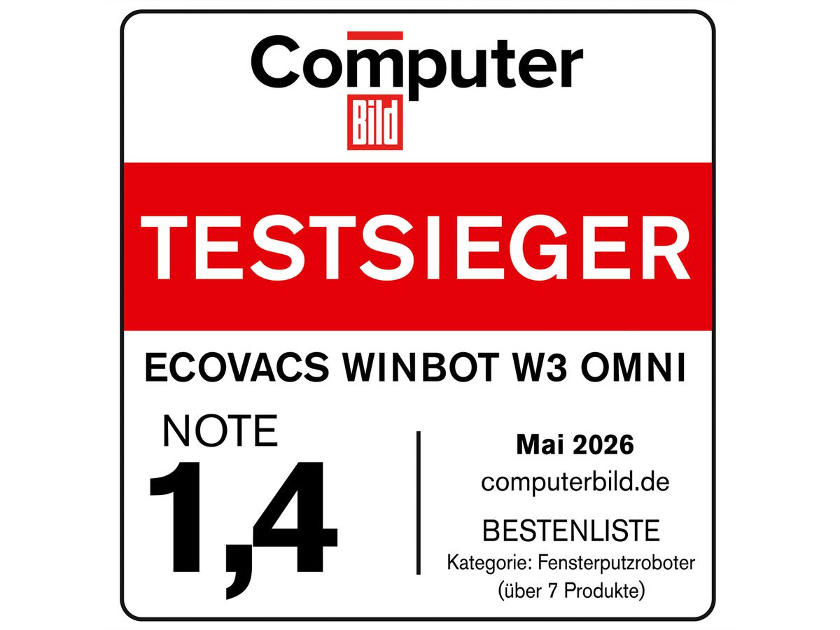 Ecovacs Fensterreiniger W3 OMNI Winbot, weiß