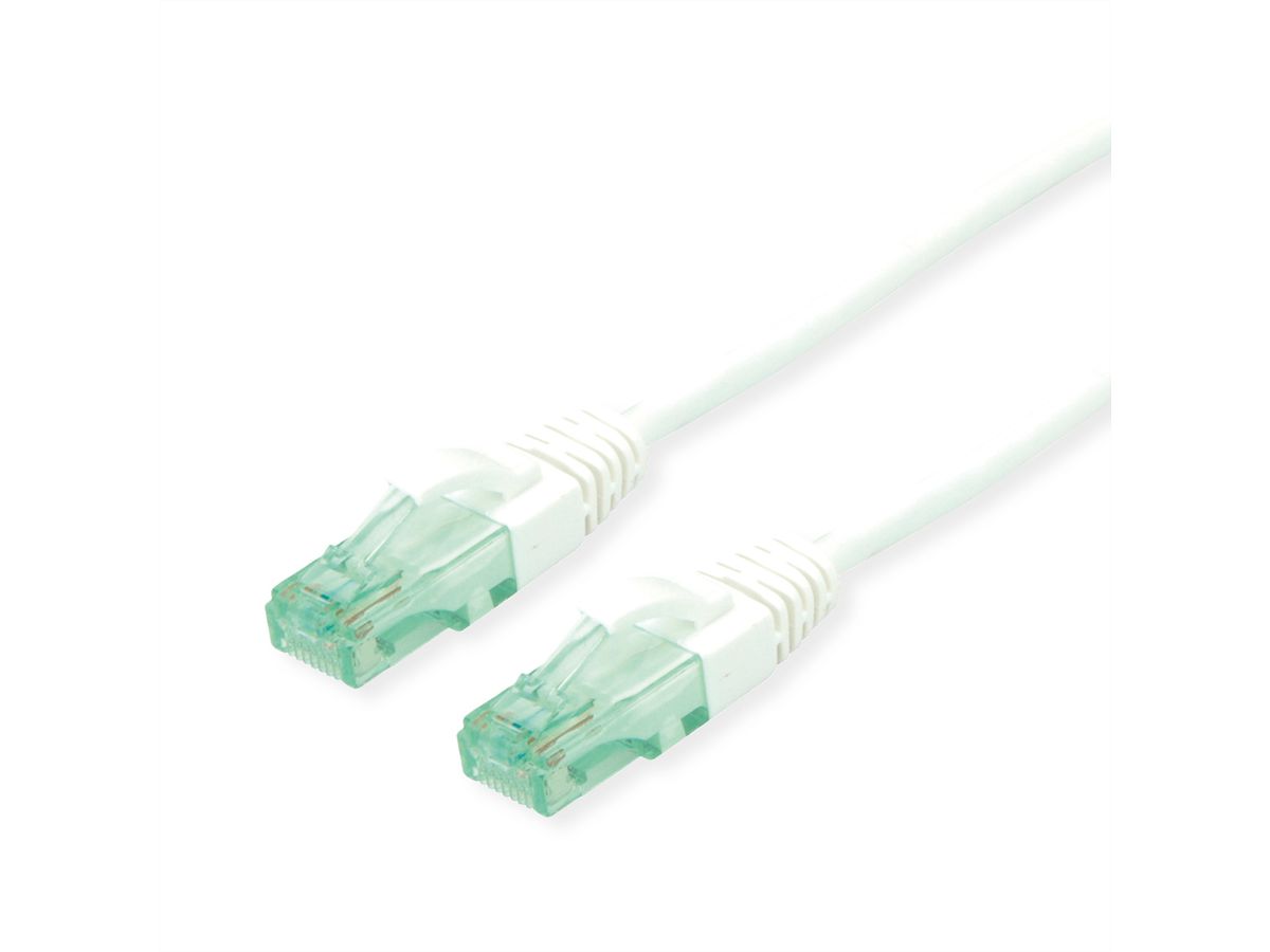 ROLINE RM Patchkabel Kat.6A UTP, weiß, 0,5 m