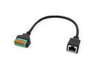 ROLINE Kabeladapter RJ45 Buchse zu Terminalblock, (Drucktasten), 30 cm