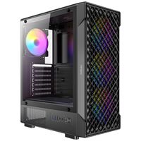 ANTEC VX-320 ARGB ATX, Micro-ATX, ITX Mid Tower Gaming PC Gehäuse, schwarz