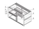 SCHROFF Gemischter Ausbau als Bausatz - AUSBAUSATZ 6HE/3HE 42TE