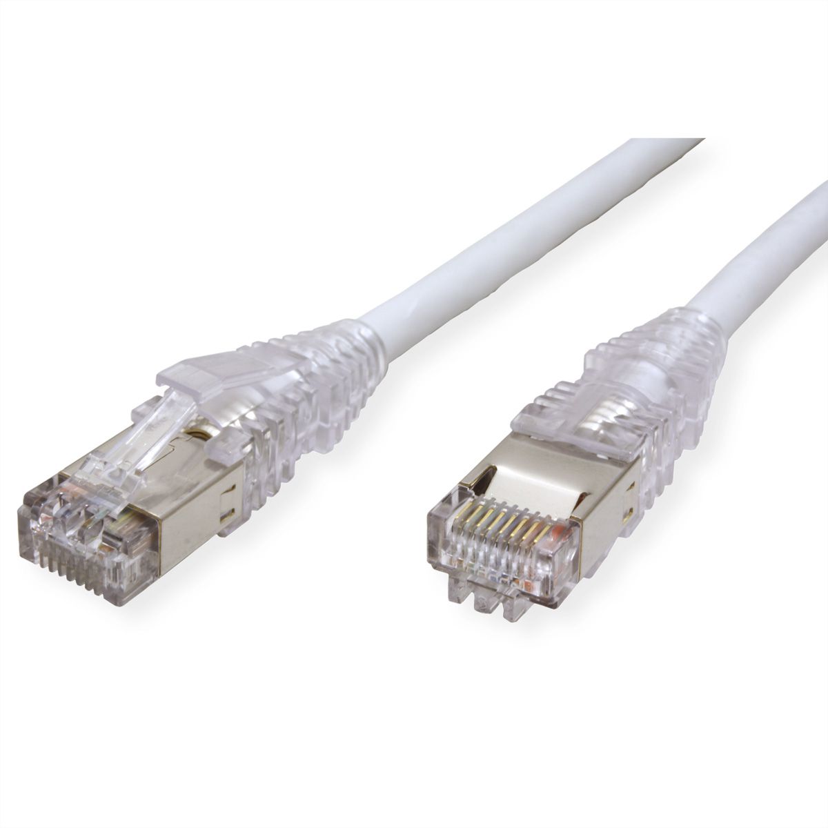 DÄTWYLER Patchkabel Cat.6A (Class EA) S/FTP, CU 7702 flex LSOH, AMP v2, grau, 0,5 m
