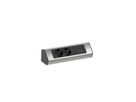 BACHMANN CASIA 2 2xCEE7/3 1xUSB A/C 22W 2,0m AEH Edelstahl-Optik