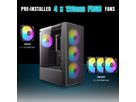 ANTEC AX27 RGB Elite PC Gehäuse Midi Tower Gaming ATX, schwarz