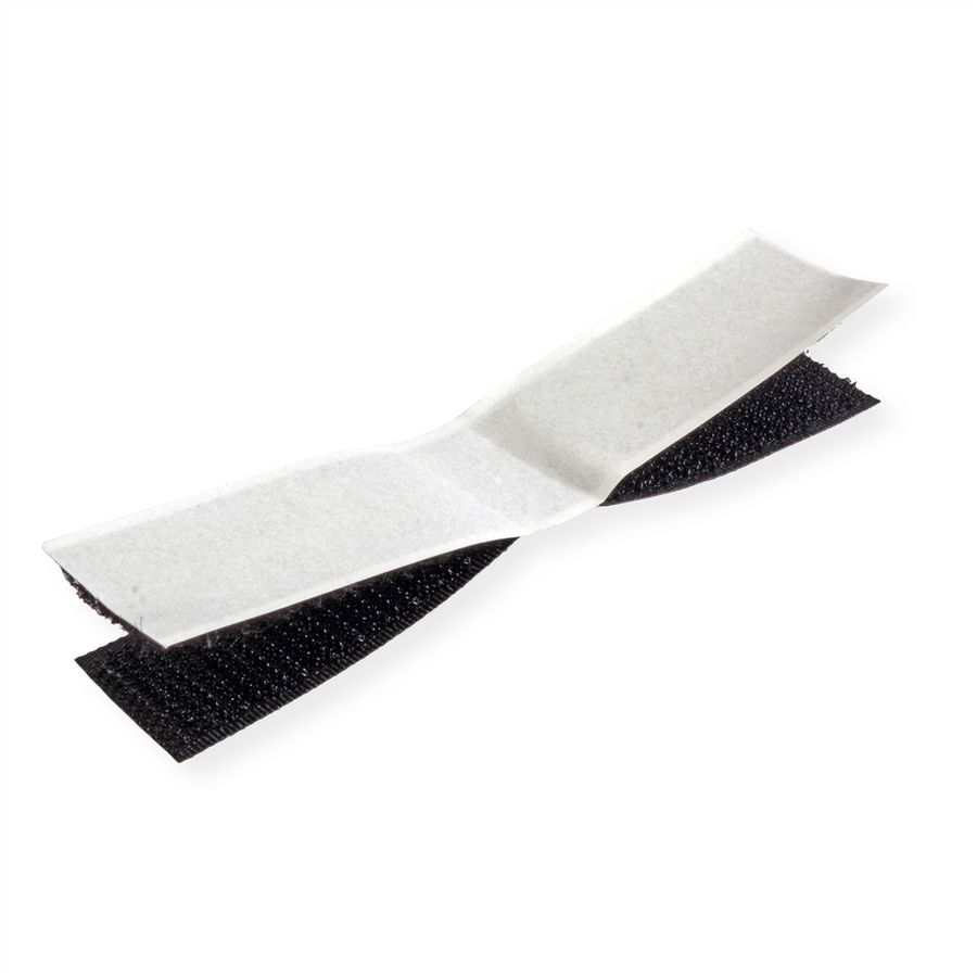 VELCRO® ONE-WRAP® Kabelflachverleger schwarz, doppelt, 20 x 100 mm