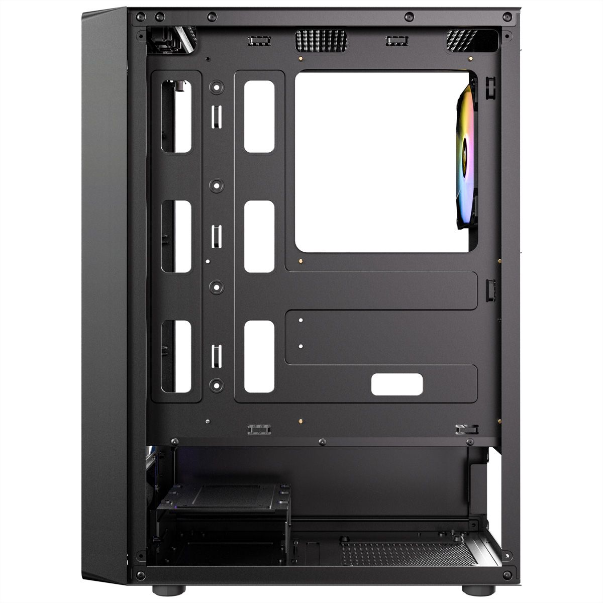 ANTEC AX26 RGB Elite PC Gehäuse Midi Tower Gaming ATX, schwarz