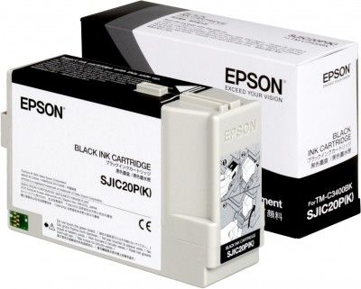 Epson SJIC20P(K) Black Tintenpatrone für TM-C3400BK