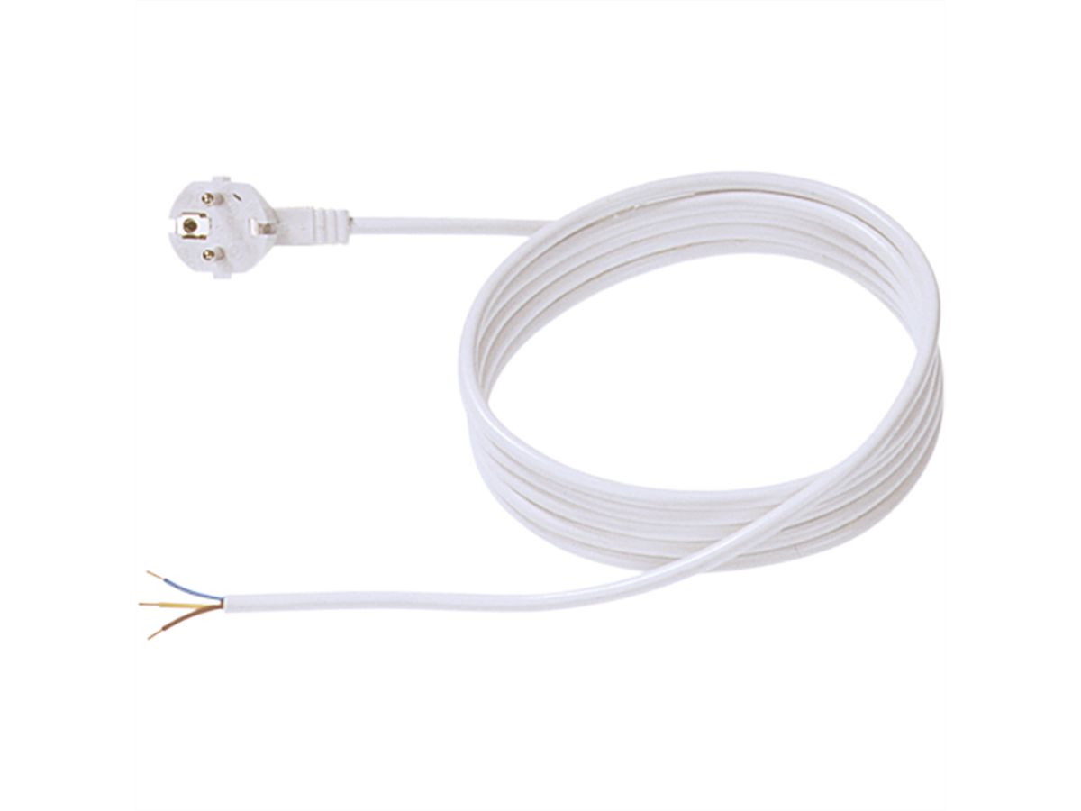 BACHMANN Zuleitung H05VV-F 3G1,0 3m, weiss, unverpackt