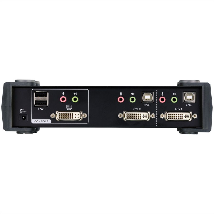 ATEN CS1762A KVM Switch DVI, USB, Audio, USB-Hub, 2 Ports