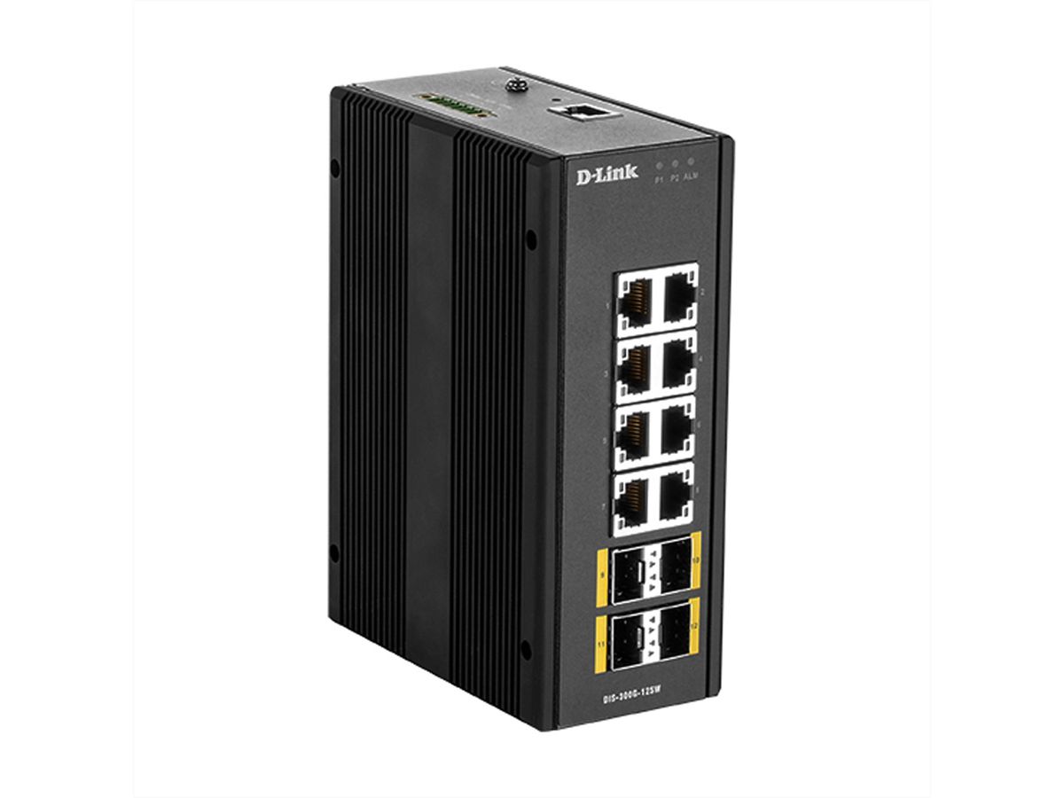 D-Link DIS-300G-12SW 12-Port SwitchLayer2 Managed Gigabit Industrial