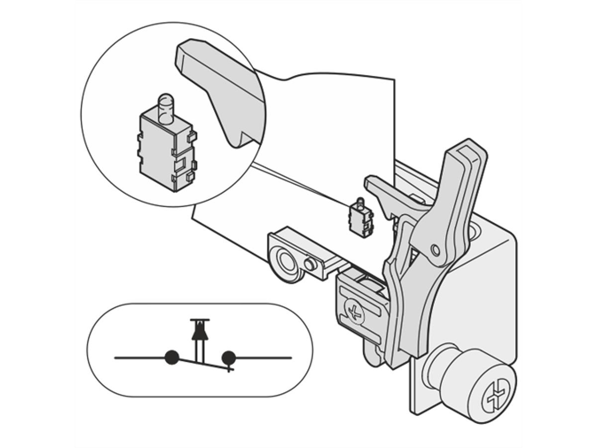 SCHROFF Mikroschalter für Carrier (Mid-size-AdvancedMC-Module) - MICRO SCHALTER SDS002 10STK