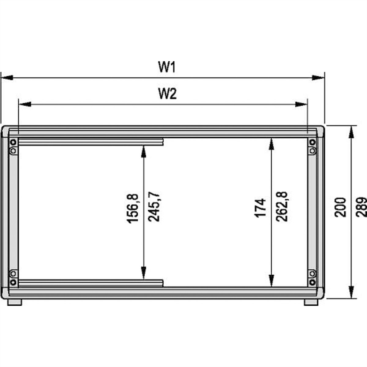 SCHROFF Gehäuse 4 und 6 HE, ungeschirmt - PROPAC PRO GEH.4HE 63TE 386T