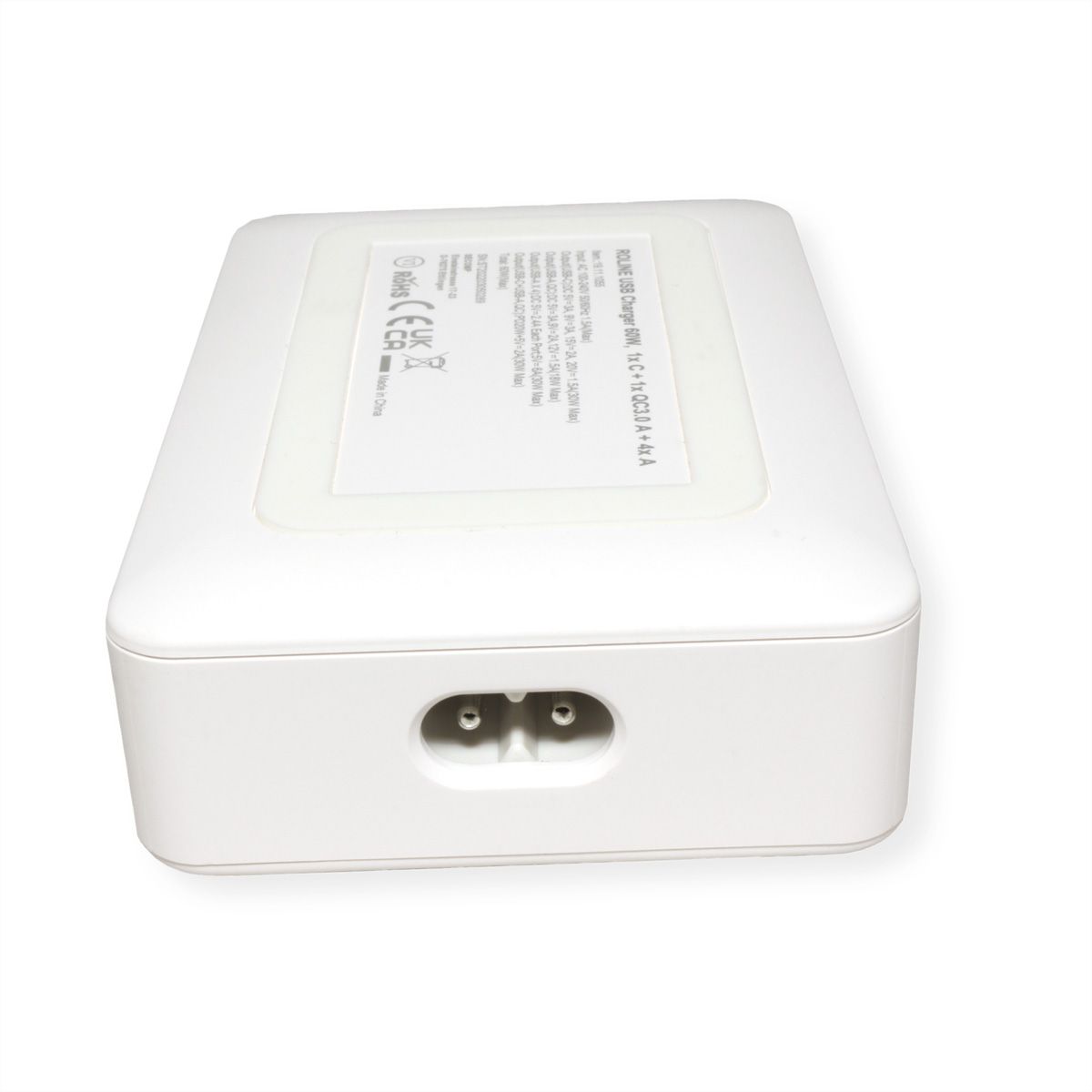 ROLINE USB Charger, 6 Port (4x USB-A, 1x USB-C, 1x USB-A QC3.0), max. 60W
