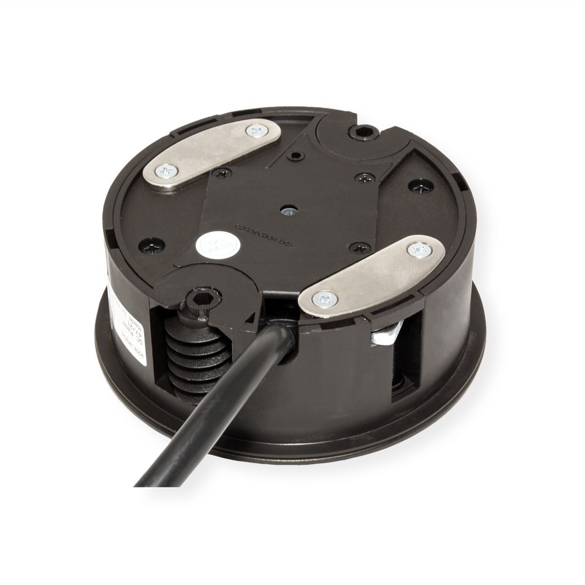 BACHMANN TWIST 2xUTE 2,0m AEH schwarz 30GE seidenmatt, schwarz, 2  